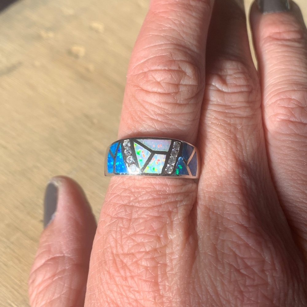 Silver Opal Ring - image 2